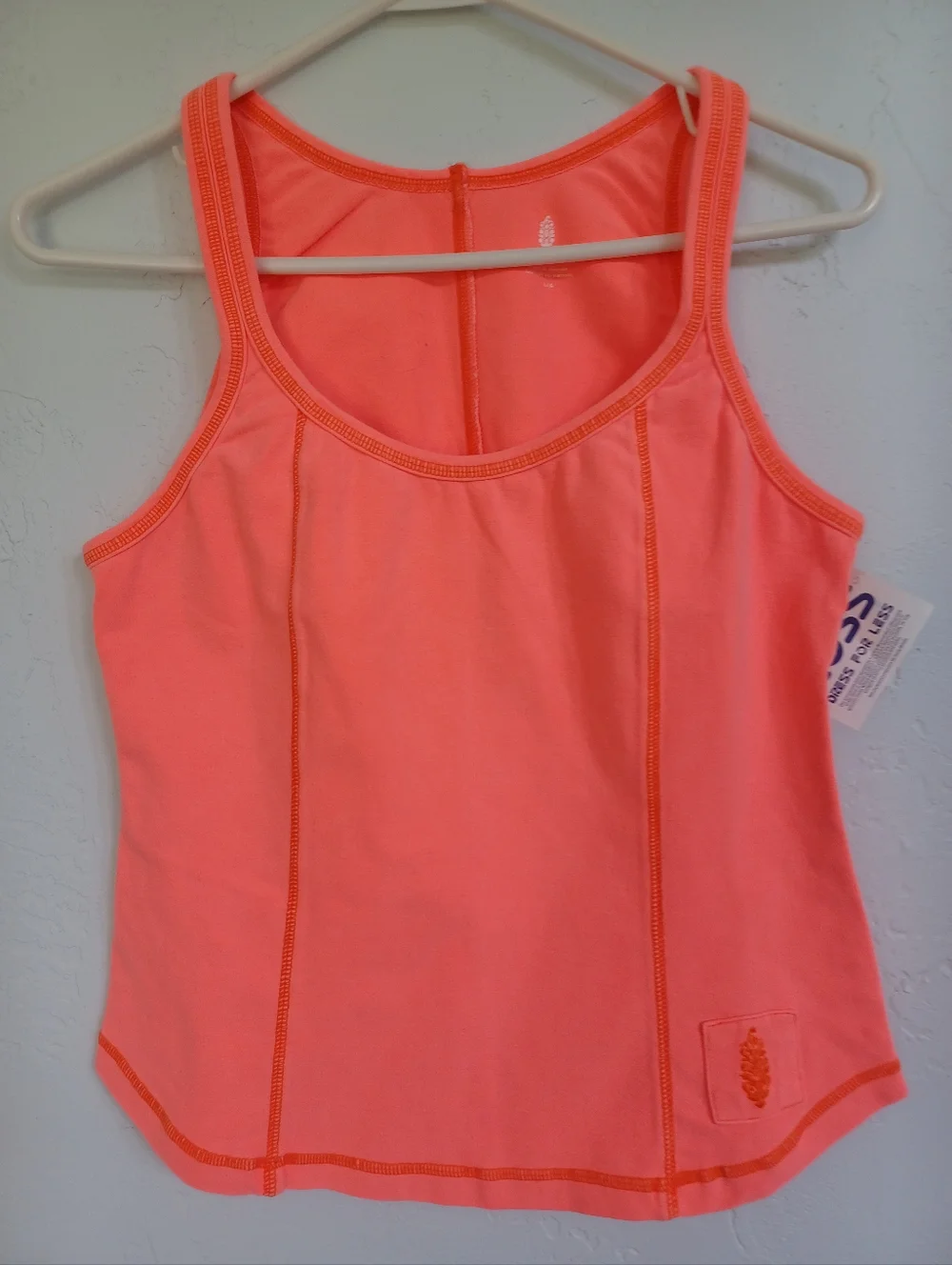 NWT Free People Movement Vibrant Coral Sleeveless Athletic Tank - Picture 2 of 8